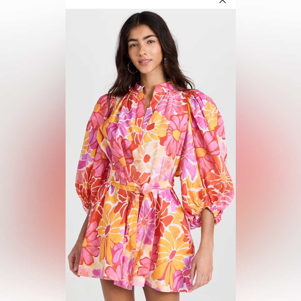 Sundress Bright Colored Mini Dress.